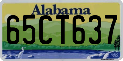 AL license plate 65CT637