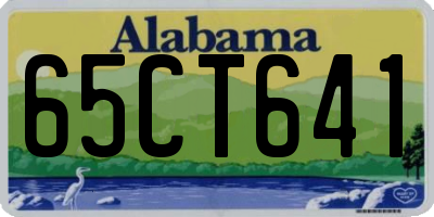 AL license plate 65CT641