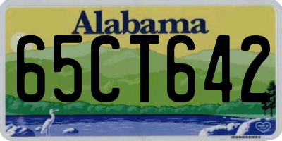 AL license plate 65CT642
