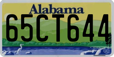 AL license plate 65CT644