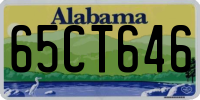 AL license plate 65CT646