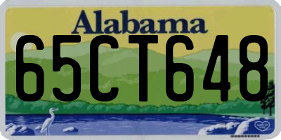 AL license plate 65CT648