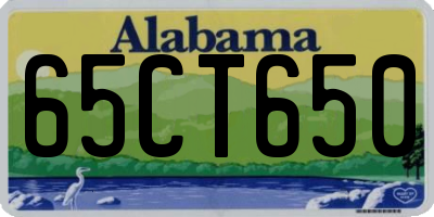 AL license plate 65CT650
