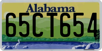AL license plate 65CT654