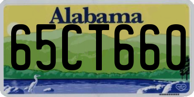 AL license plate 65CT660