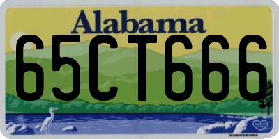 AL license plate 65CT666