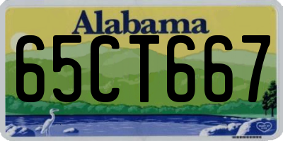 AL license plate 65CT667