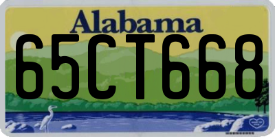 AL license plate 65CT668
