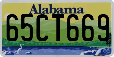 AL license plate 65CT669