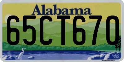 AL license plate 65CT670