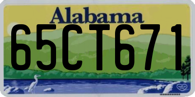 AL license plate 65CT671
