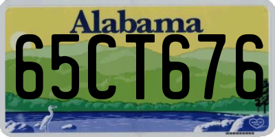 AL license plate 65CT676