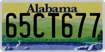 AL license plate 65CT677