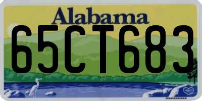 AL license plate 65CT683