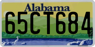 AL license plate 65CT684