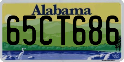 AL license plate 65CT686