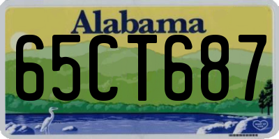 AL license plate 65CT687