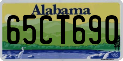 AL license plate 65CT690