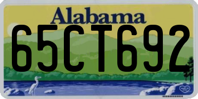 AL license plate 65CT692