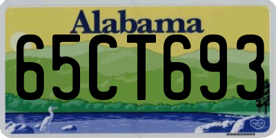 AL license plate 65CT693