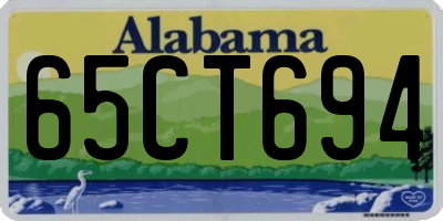 AL license plate 65CT694