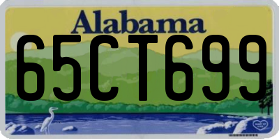 AL license plate 65CT699