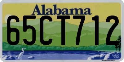 AL license plate 65CT712