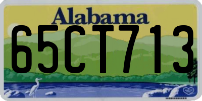 AL license plate 65CT713