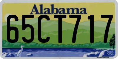 AL license plate 65CT717