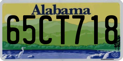 AL license plate 65CT718