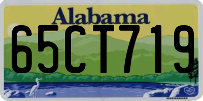 AL license plate 65CT719