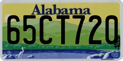 AL license plate 65CT720