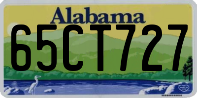 AL license plate 65CT727