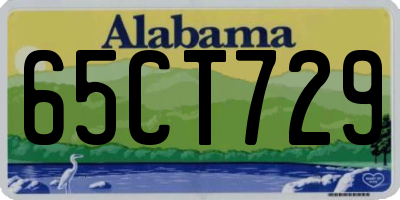 AL license plate 65CT729