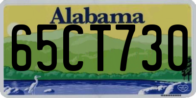 AL license plate 65CT730