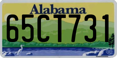 AL license plate 65CT731
