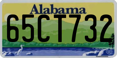AL license plate 65CT732