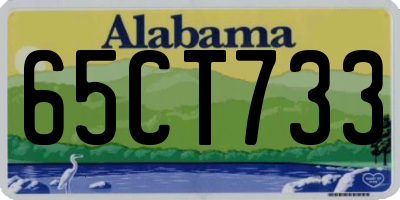 AL license plate 65CT733