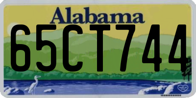 AL license plate 65CT744