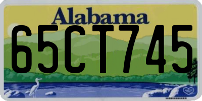 AL license plate 65CT745
