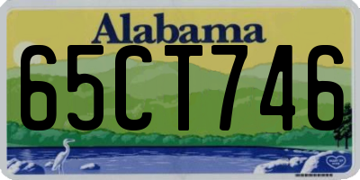 AL license plate 65CT746