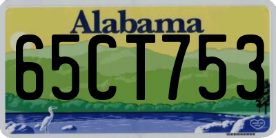 AL license plate 65CT753