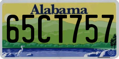 AL license plate 65CT757