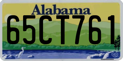 AL license plate 65CT761