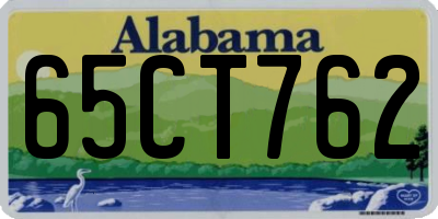 AL license plate 65CT762