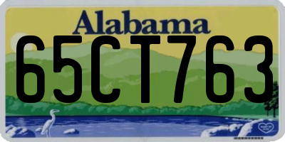 AL license plate 65CT763