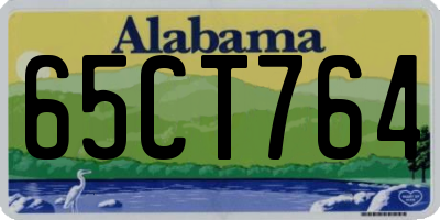 AL license plate 65CT764