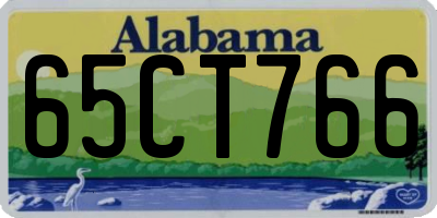 AL license plate 65CT766