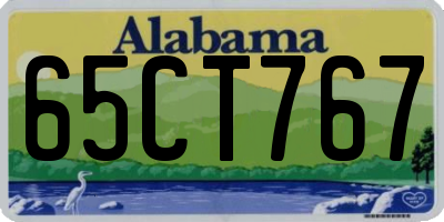 AL license plate 65CT767