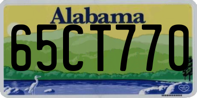 AL license plate 65CT770